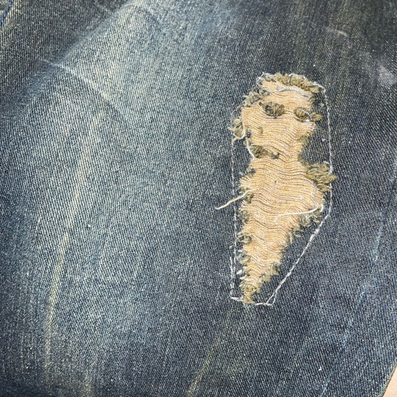 Brand New! Men’s Jordan Craig straight leg distressed denim jeans. Size 34x30 - Picture 3 of 5